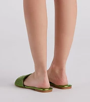 Magic Metallic Rhinestone Sandals