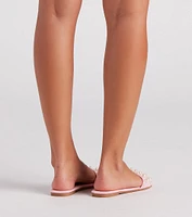 Precious Faux Pearl Flat Sandals