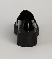 Breaking Routine Patent Leather Lug Loafers