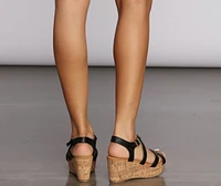 Strappy Comfort Wedge Heels