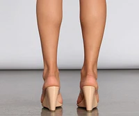 A Clear Obsession Open Wedges