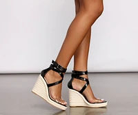 Daydreaming Platform Espadrille Wedges