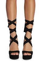Faux Suede Sophistication Wedge Heels