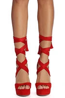 Faux Suede Sophistication Wedge Heels