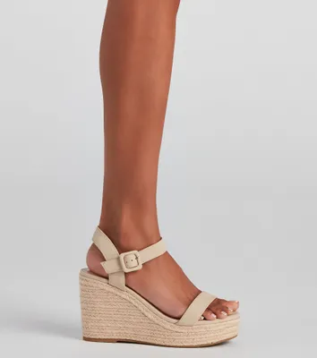 Windsor Denim Diva Espadrille Wedges