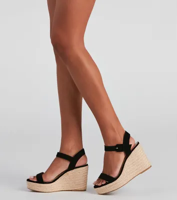 Windsor Denim Diva Espadrille Wedges