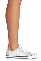 Hologram Lace-Up Sneakers