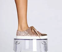 Step Glitter Sneakers