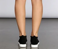 Go The Mile Wedge Sneakers