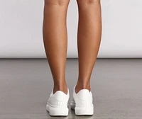 Basic Lace-Up Platform Sneakers