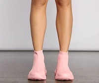 Slip On Stretch Knit Sneakers