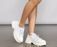 The Classic Lace-Up Chunky Sneakers