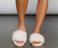 Warm And Fuzzy Faux Fur Slippers