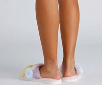 Furry Cute Criss-Cross Slippers