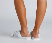 Furry Cute Criss-Cross Slippers