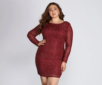 Plus Set Heat Stone Dress