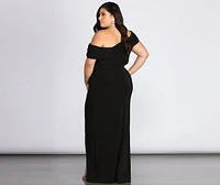 Plus Kaleigh Off Shoulder Dress