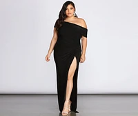 Plus Kaleigh Off Shoulder Dress