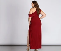 Plus Kaleigh Off Shoulder Dress