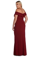 Plus Dianna Evening Wrap Dress