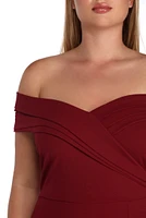 Plus Dianna Evening Wrap Dress