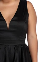 Plus Selena Taffeta High Low Dress