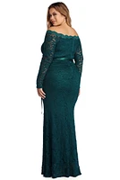 Plus Kaydence Scalloped Lace Dress