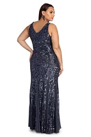Plus Shana Formal Sequin Dress