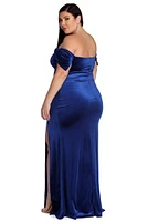 Plus Lilianna Formal Velvet Dress