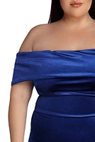 Plus Lilianna Formal Velvet Dress