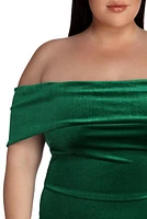 Plus Lilianna Formal Velvet Dress
