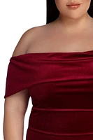 Plus Lilianna Formal Velvet Dress