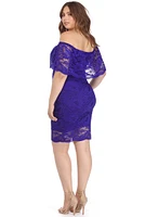 Plus Lace Attraction Midi Dress