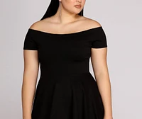 Plus All The Rage Skater Dress