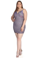 Plus Glitter Glam Party Dress