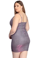 Plus Glitter Glam Party Dress