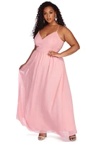 Plus Chiffon Beauty Maxi Dress