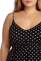Plus Polka Dot Skater Dress