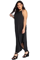 Plus Casual Knit Maxi Dress
