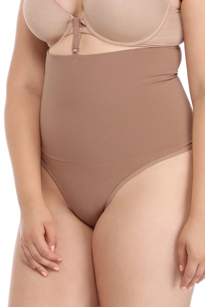 Plus High Waist Shaper Thong