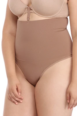 Plus High Waist Shaper Thong