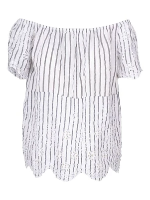 M Made Italy – Haut tissé pour femme Combo blanc