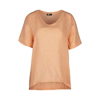 M Made Italy — Women's Knit and Woven Combo Top