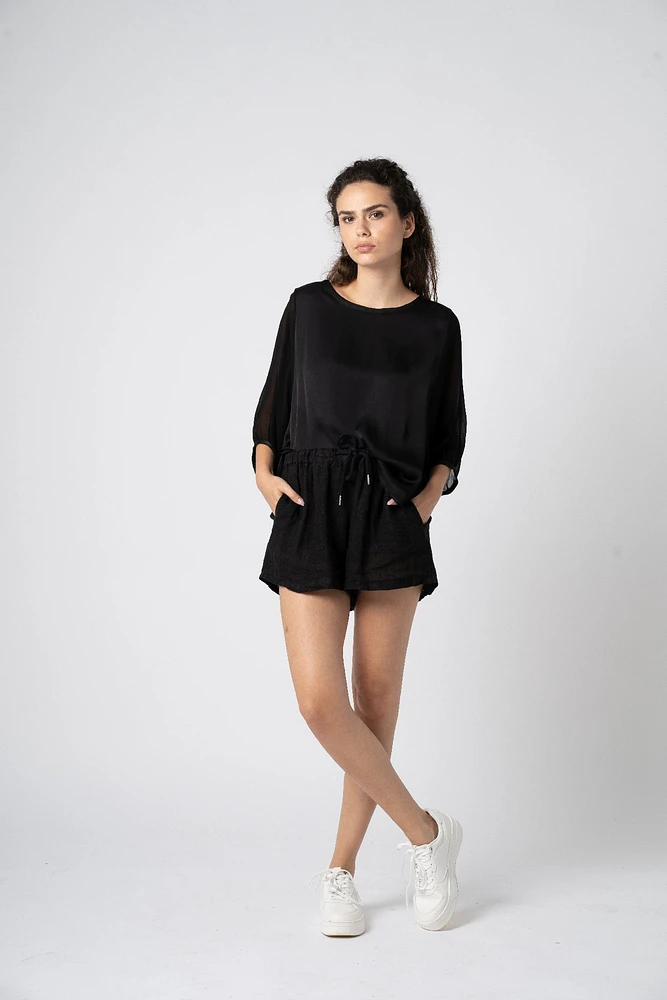 Astrid — Haut en mousseline Fireside