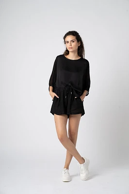 Astrid — Haut en mousseline Fireside
