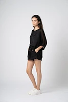 Astrid — Haut en mousseline Fireside