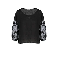 Astrid — Hampton Floral Blouse Black