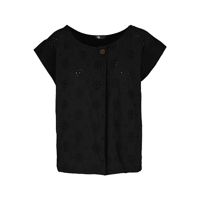 M Made Italy — Women's Woven and Knitted Short Sleeve Top