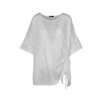M Made Italy — Haut tissé à manches mi-longues pour femme