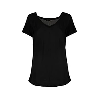 M Made Italy — Women's Woven and Knitted Short Sleeve Top